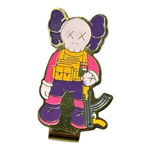 KAWS Inspired Soldier Hat Clip Pin Streetwear Fitted Cap Accessory